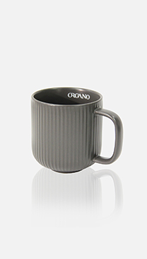 Organo Grey Pin Stripe Mug